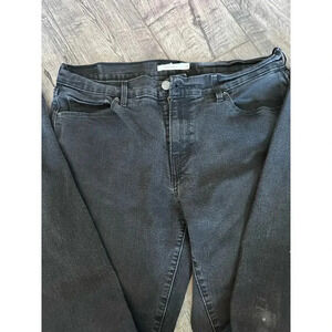 Levi's 505 Straight Black Mid-Rise Stretch Jeans Size 31